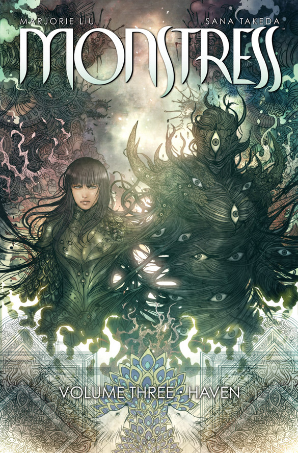 book cover: Monstress, v 3 by Marjorie Liu and Sana Takeda