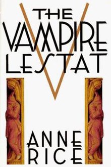 book cover: The Vampire Lestat by Anne Rice