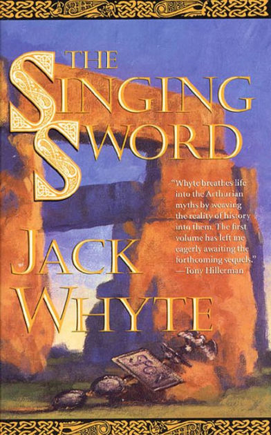 book cover: The Singing Sword by Jack Whyte