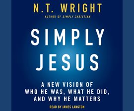 book cover: Simply Jesus by NT Wright
