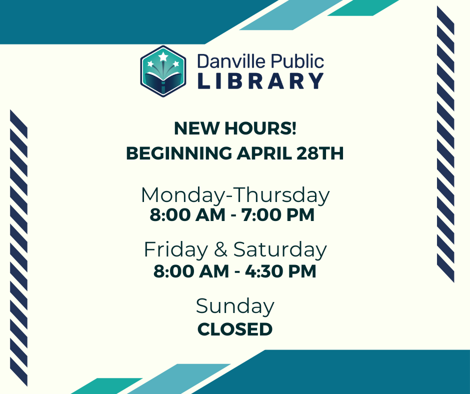 New Hours Begin April 28th. Monday-Thursday: 8 am - 7 pm Friday & Saturday: 8 am - 4:30 pm Sunday: Closed